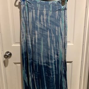 Tribal Jeans Tie Dye Viscose Maxi Skirt Size L